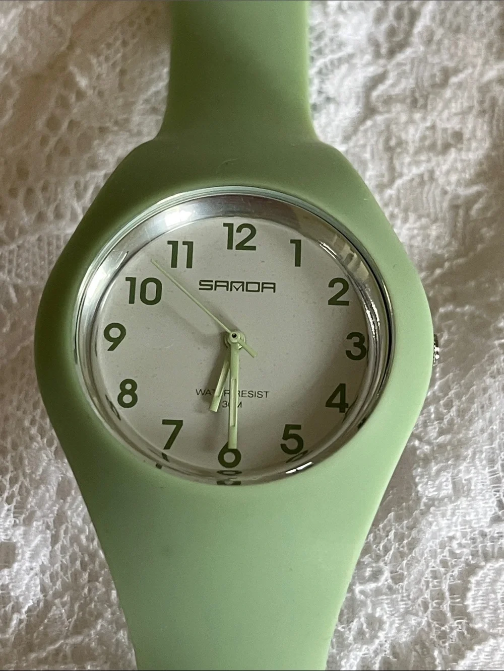Green Silicone Watch